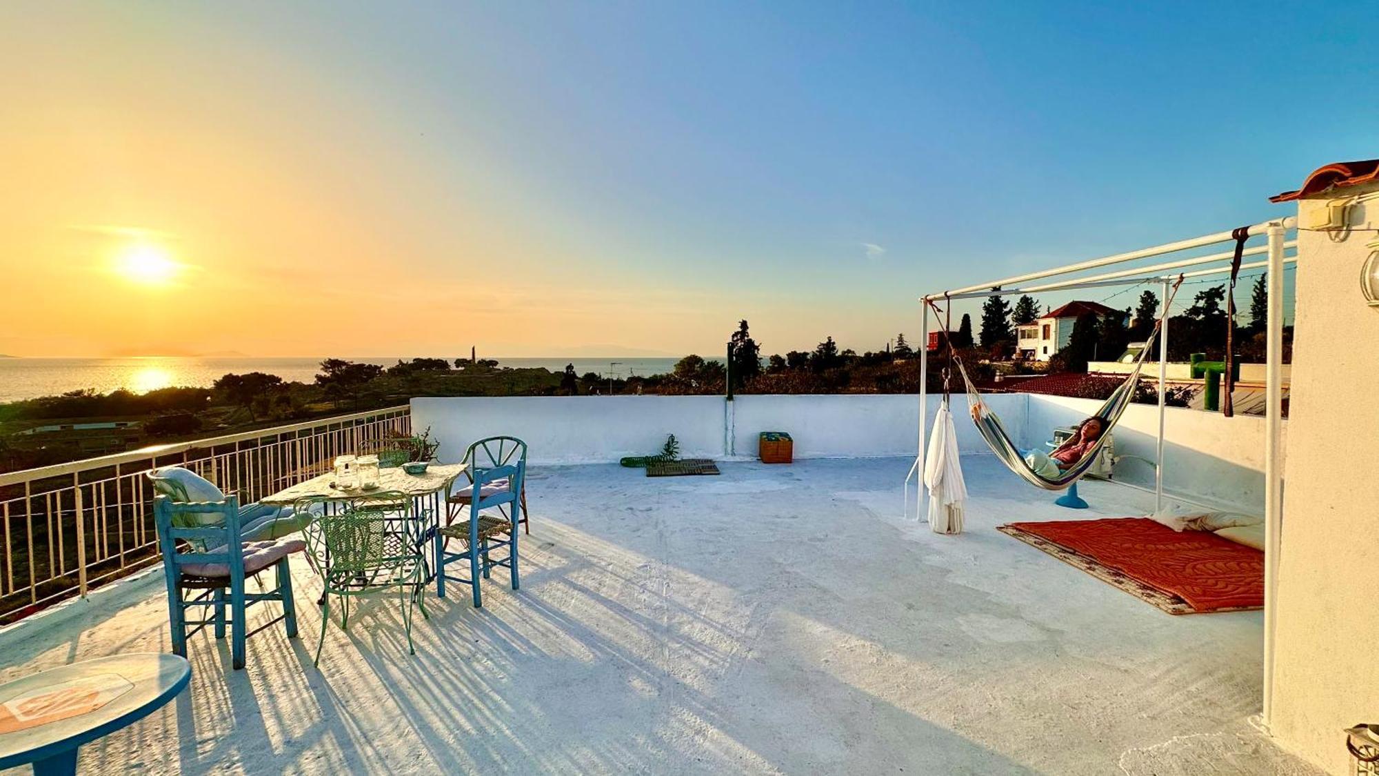 Appartement Vue Sur Mer Soul Family, Egine Aegina Eksteriør bilde